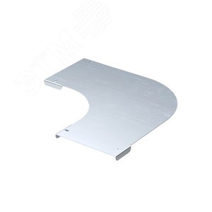 Крышка на угол горизонтальный 90 градусов 150, 1,2 мм, цинк-ламель, в комплекте с крепежными элементами необходимыми для монтажа - фото 1