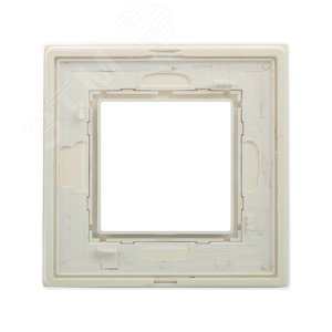 Рамка из натурального стекла,  ''Avanti'', белая, 2 модуля 4400822 DKC - 4
