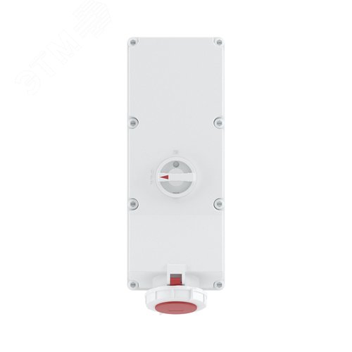 Розетка наружной установки IP67 125А 3P+E 400В с механической блокировкой и боковым расположением разъема - фото 3