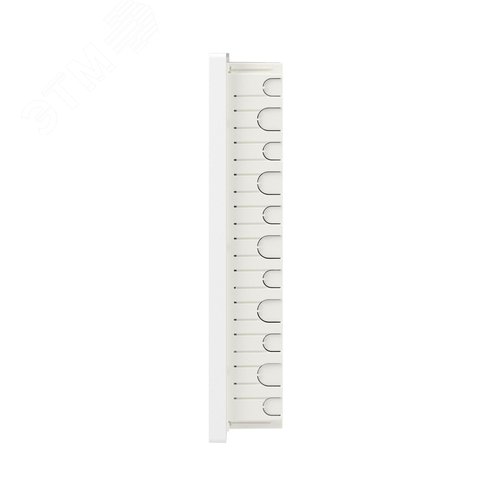 Щиток 36 мод встраиваемый слаботочный Фрейм (FRAME), белый, с тонированной дверцей, с монтажной платой, с 2 розетками (арт. 45005) и 2 коробками (арт. 10033) - фото 4