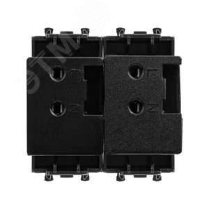 USB зарядное устройство модульное 2.1 А, Avanti, черный матовый, 2 модуля - фото 3