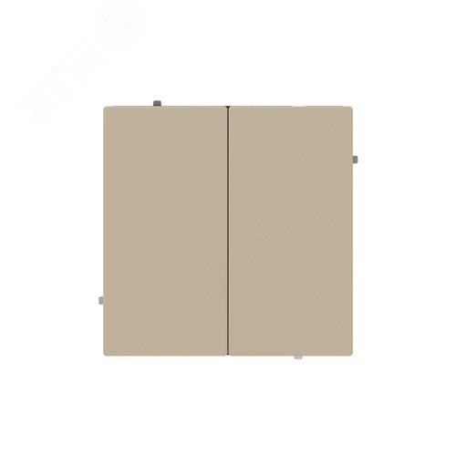 Кнопка двухклавишная, KANT, ванильный марципан - фото 1