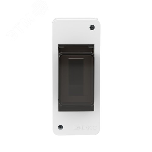 Щиток 2 мод настенный Фрейм (FRAME), белый, с тонированной дверцей - фото 2