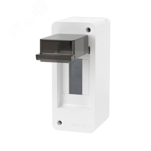 Щиток 2 мод настенный Фрейм (FRAME), белый, с тонированной дверцей - фото 3