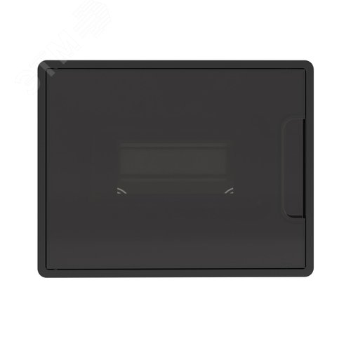 Щиток 8 мод встраиваемый Фрейм (FRAME), черный, с тонированной дверцей, с 2 шинами PEN на 6 и 8 отв. - фото 2