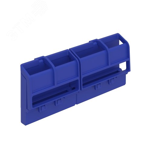 Изображение товара Шинный держатель FRAME 162мм (4 сегмента, до 20 полюсов), синий (для всех щитов) (шт)