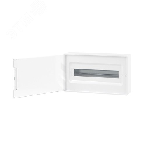 Щиток 18 мод настенный Фрейм (FRAME), белый с прозрачной дверцей, с 2 шинами PEN на 8 и 10 отв. - фото 3