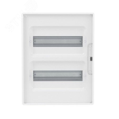 Щиток 24 мод настенный Фрейм (FRAME), белый с прозрачной дверцей, с 4 шинами PEN (2шт на 8 отв. и 2шт на 6 отв) - фото 2