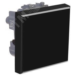 Avanti Выключатель ''Черный квадрат'', 16A, 2 модульный 4402102 DKC - 3