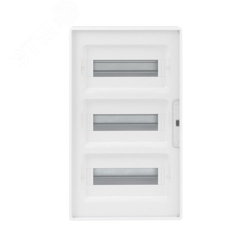 Щиток 36 мод настенный Фрейм (FRAME), белый с прозрачной дверцей, с 4 шинами PEN (2шт на 8 отв. и 2шт на 10 отв.) - фото 2