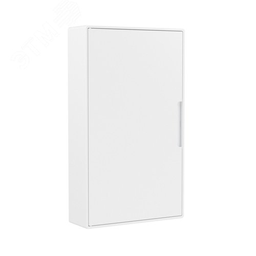 Щиток 36 мод настенный слаботочный Фрейм (FRAME), белый, с белой дверцей, с монтажной платой, 2 розетками (арт. 76482B) и установочной рамкой - фото 1
