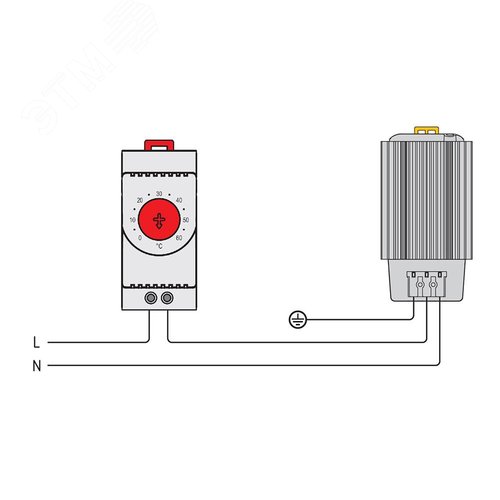 Обогреватель в чёрном алюминиевом корпусе 150 Вт, 48 В DC - фото 5