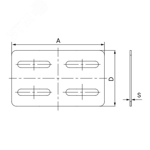 Угол горизонтальный изменяемый СРО 0-45 градусов 300х35 цинк-ламельный в комплекте крепежные элементы соединительные пластины - фото 3