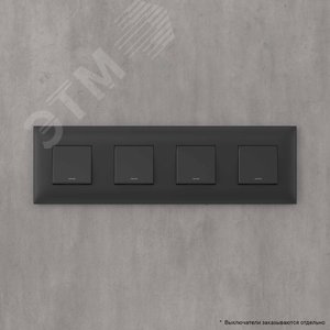 Avanti Рамка ARTLEBEDEV, , Черный матовый, 8 модулей - фото 6