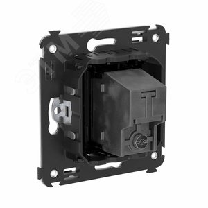 Avanti Розетка TV оконечная в стену,  Черный квадрат - фото 3