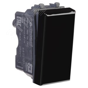 Avanti Выключатель ''Черный квадрат'', 16A, 1 модульный 4402101 DKC - 3