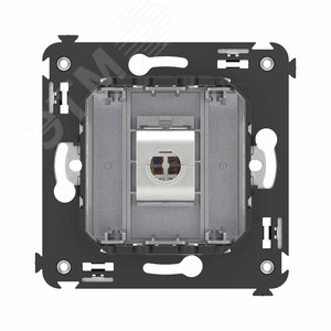 Avanti Компьютерная розетка RJ-45 без шторки в стену, кат.6А одинарная экранированная,  Закаленная сталь - фото 4