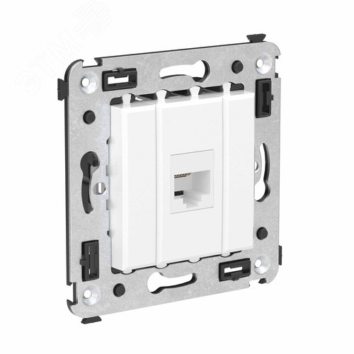 Avanti Телефонная розетка RJ-12 без шторки в стенуодинарная Белое облако - фото 2