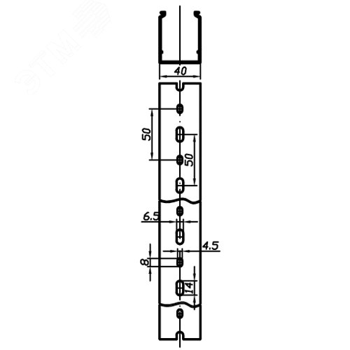 Короб перфорированный RL6 40x80 серый QUADRO - фото 6
