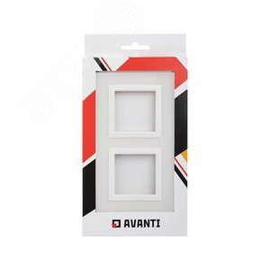 Рамка из натурального стекла, ''Avanti'', белая, 4 модуля 4400824 DKC - 6