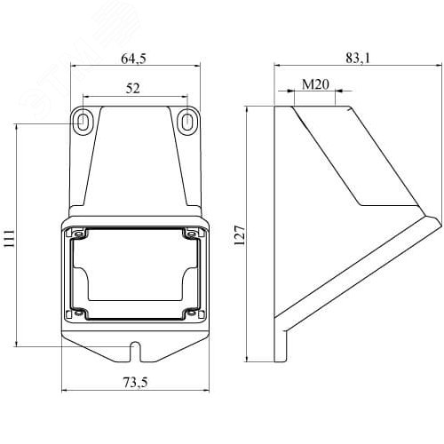 Коробка монтажная угловая - фото 2