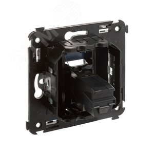 Avanti USB 3.0 розетка одинарная в стену, тип А-А, Черный квадрат - фото 4