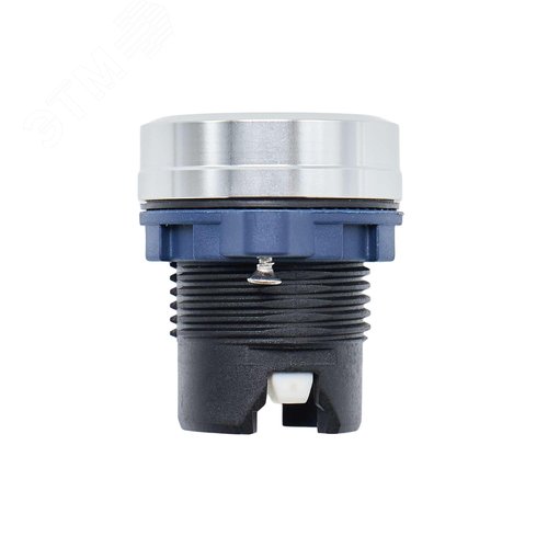 Головка кнопки плоская прозрачная с фиксацией, зеленая, алюминий - фото 3