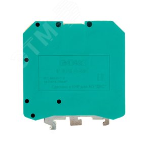 Клемма заземления, винтовой зажим, 2 точки подключения, 50 кв.мм - фото 2