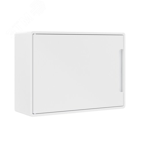 Изображение товара Щиток 12 мод настенный FRAME, белый, с белой дверцей, с 2 шинами PEN на 6 и 8 отв. (шт)