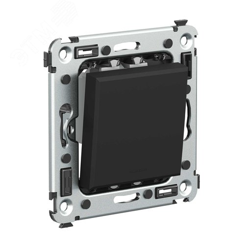 Avanti Инвертор одноклавишный в стену Черный      матовый (Переключатель сх.7) - фото 2