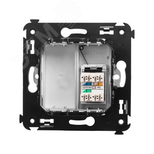 Avanti Телефонная розетка RJ-12 в стену  Закаленная сталь - фото 3