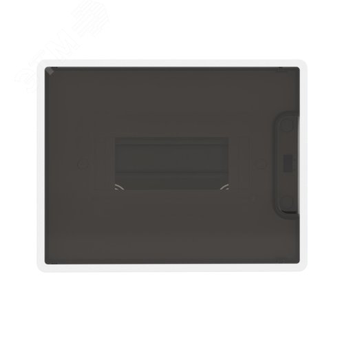 Щиток 8 мод встраиваемый для полых стен Фрейм (FRAME), белый, с тонированной дверцей, с 2 шинами PEN на 8 и 6 отв. - фото 2