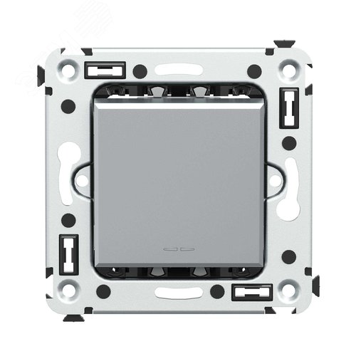 Avanti Выключатель одноклавишный, в стену Закаленная сталь - фото 1