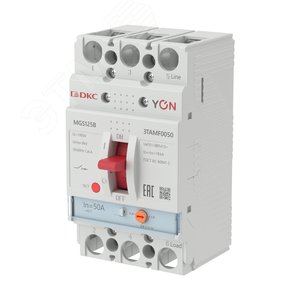 Выключатель автоматический YON max MGS125B 3P 40-50А 18кА с регулируемым термомагнитным расцепителем - фото 1