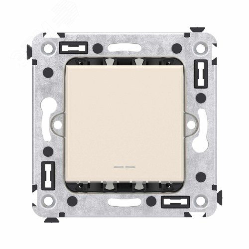 Avanti Переключатель одноклавишный в стену, ''Ванильная дымка'' - фото 1