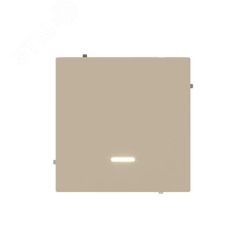 Переключатель одноклавишный с подсветкой, KANT, ванильный марципан - фото 2