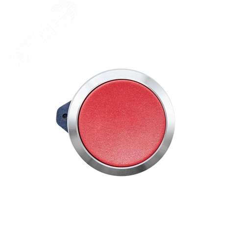 Головка кнопки плоская без фиксации, красная, алюминий - фото 2