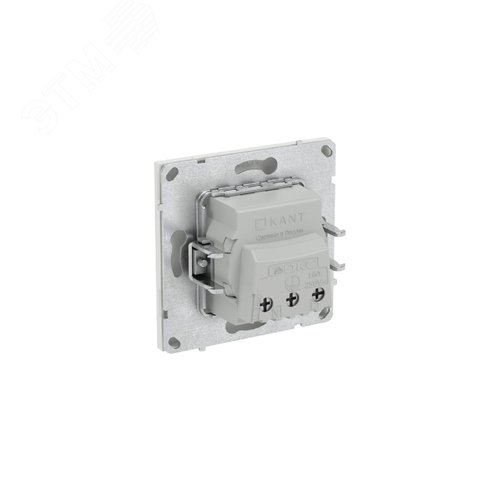 Розетка силовая, 2P+E, с з/ш, KANT, белый песок - фото 9
