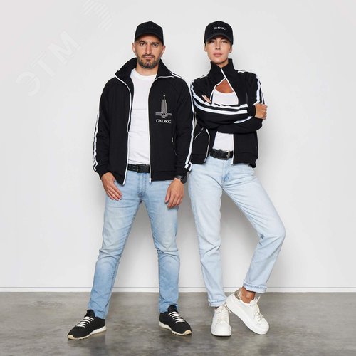 Олимпийка, черный цвет, размер М - фото 12