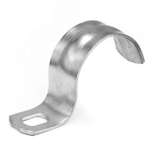 Скоба металлическая 13мм однолапковая оцинкованная - фото 1