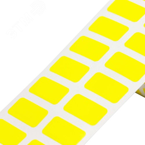 Этикетка в рулоне для ТТ печати, 16,5х5мм, из полиэстера, желтый глянцевый, 2шт./ряд, 5тыс.шт./упак. - фото 1