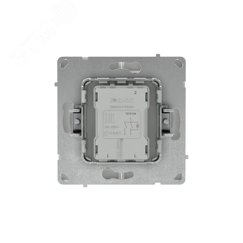 Выключатель двухклавишный с подсветкой, KANT, белый песок - фото 4