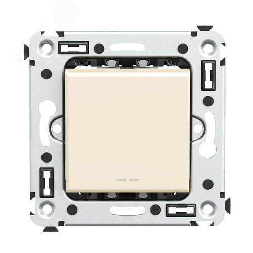 Avanti Инвертор одноклавишный в стену Ванильная   дымка (Переключатель сх.7) - фото 1