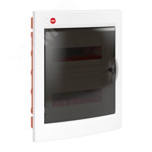 Изображение товара Щит мультимедийный встраиваемый с дверцей 24 модуля IP41 белый с монтажными платами (шт)