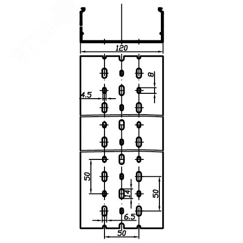 Короб перфорированный RL6 120x80 серый QUADRO - фото 6