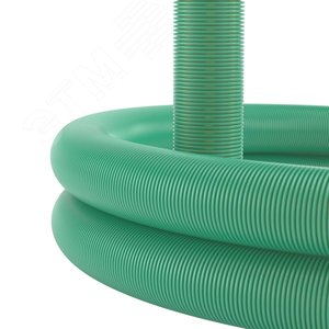 Труба гибкая двустенная дренажная D=200мм класс SN6 перфорация 360 градусов зеленый - фото 2