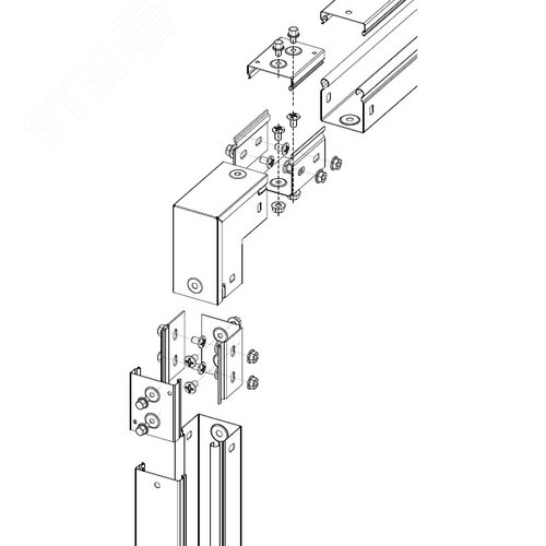 Угол 50х50 90 градусов вертикальный глухой - фото 2