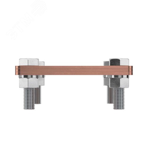 Соединитель полоса - полоса 80х70 мм медь - фото 2