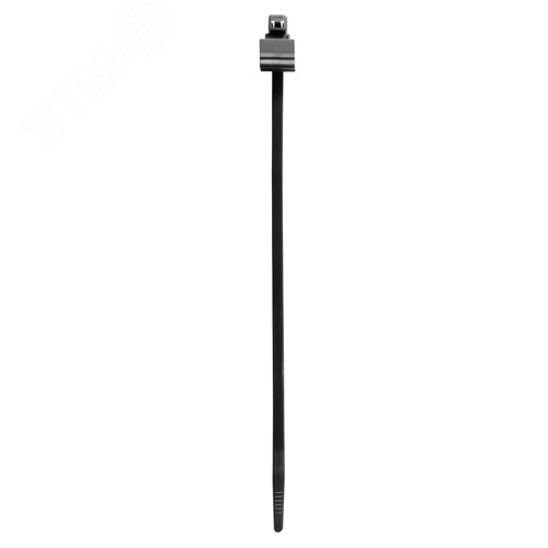 Хомут P6.6 с креплением на кромку до 3 мм, чёрный 4,8x200 - фото 2