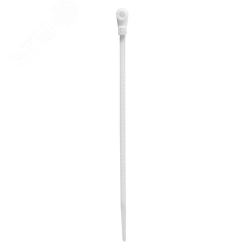 Хомут P6.6 с монтажным отверстием M6, белый 7,6x300 - фото 2